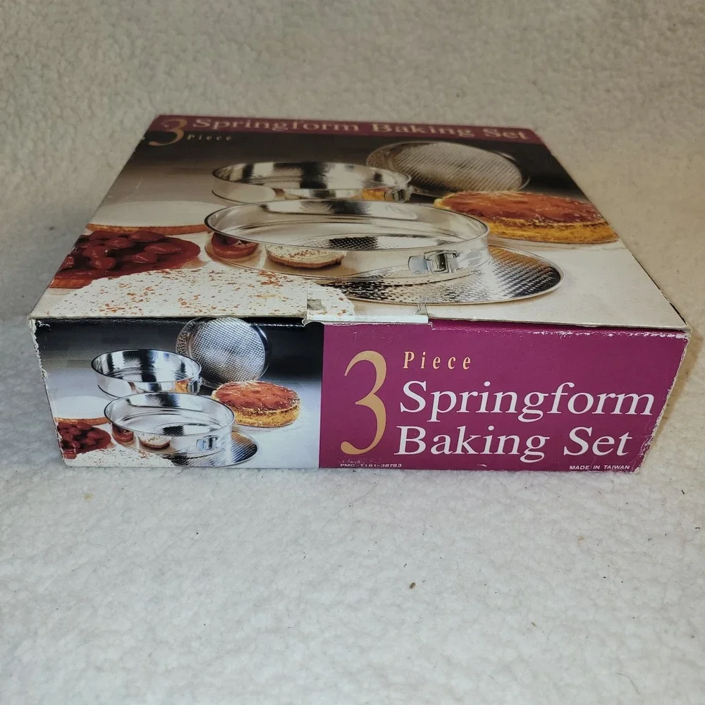 Progressive Springform CAKE PAN SET 8 1/2, 9 1/2‎ & 10'' Diameter